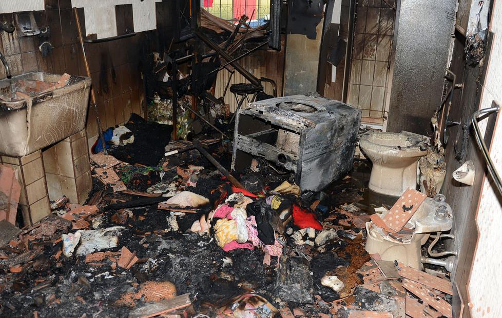 Villetta in fiamme a Concordia 