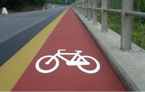 Una pista ciclabile