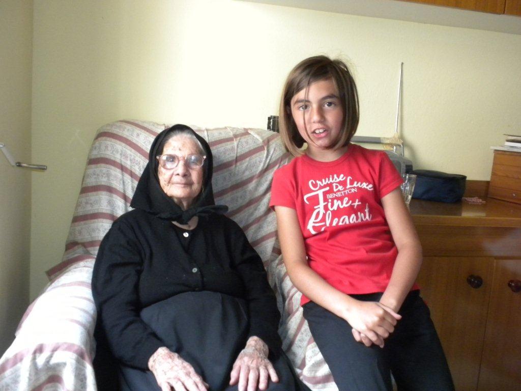 Consola Melis con la nipotina Margherita