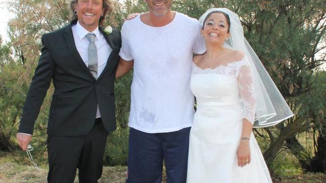 Matrimonio e foto insieme al bomber