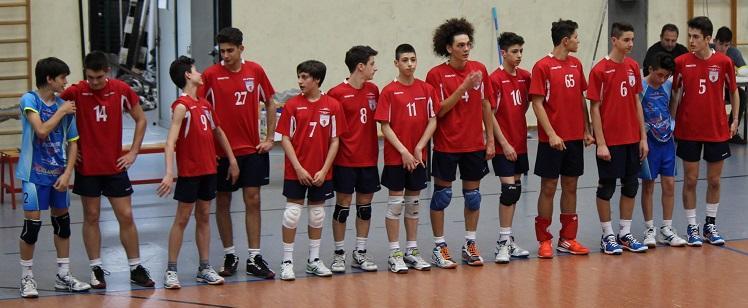 La formazione degli Under 15 del Volley Prato a Lagonegro
