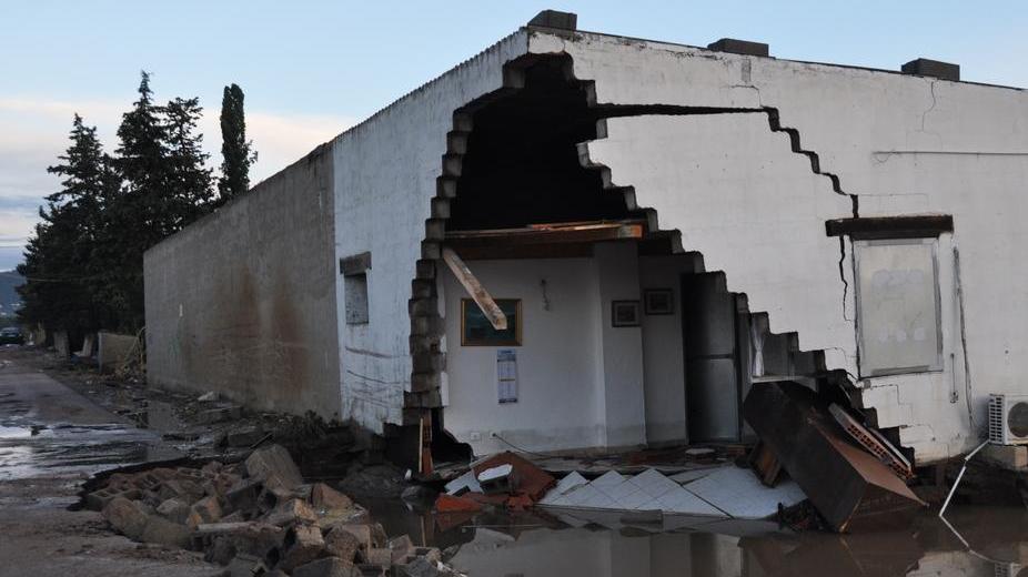 I danni provocati a Olbia dall'alluvione del 2013