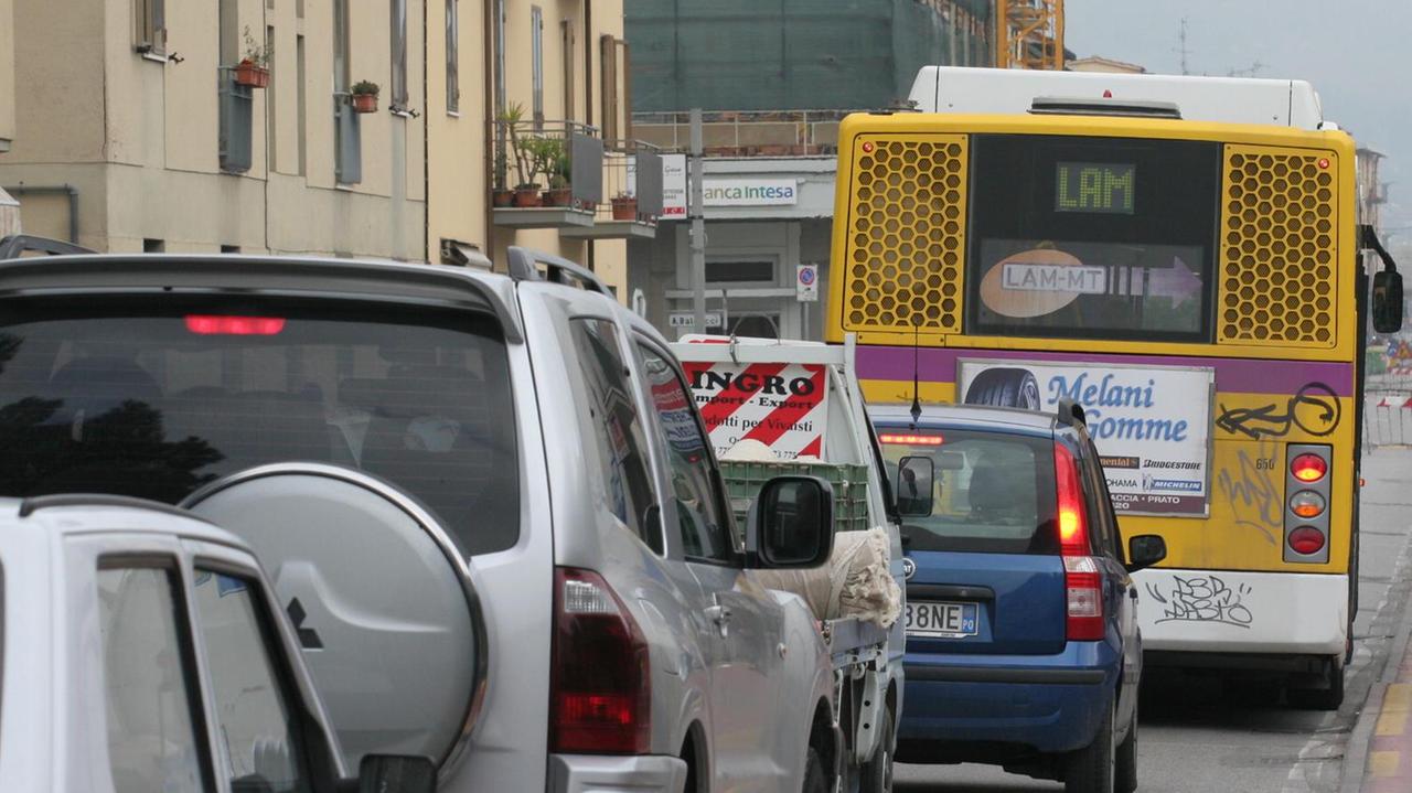Traffico a Montemurlo (foto d'archivio)