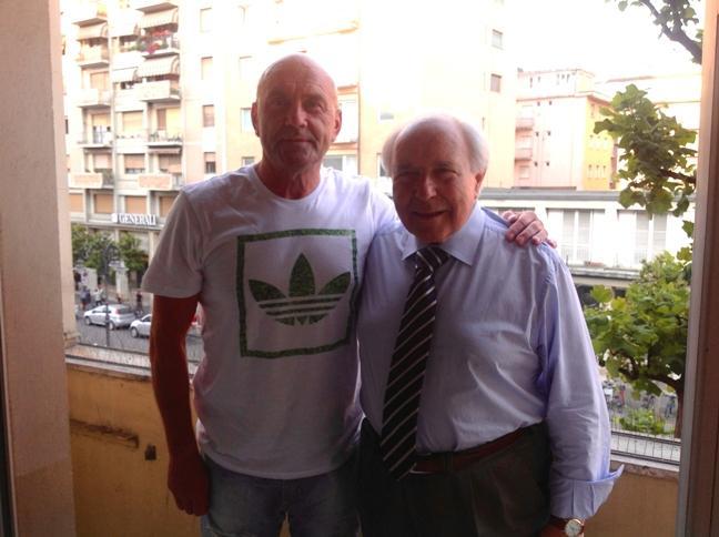 Giancarlo Favarin e il presidente Carlo Battini