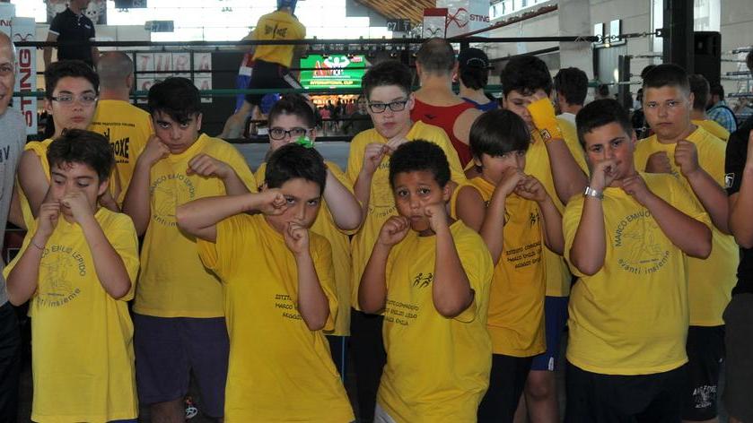 I ragazzi selezionati da Midili hanno brillato sul ring di Rimini