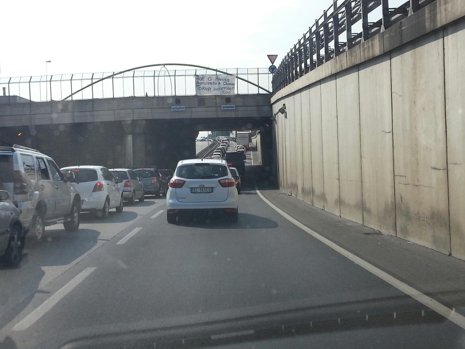 Traffico in tilt sulla Declassata