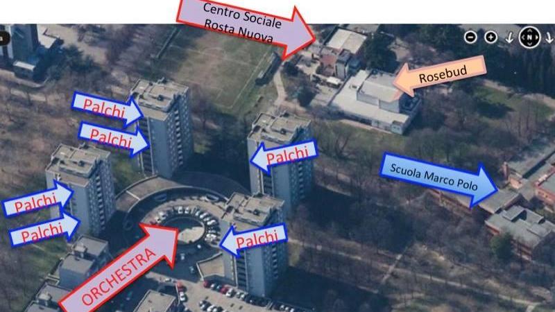 Reggio Emilia, i balconi dei palazzi diventano i palchi per un concerto