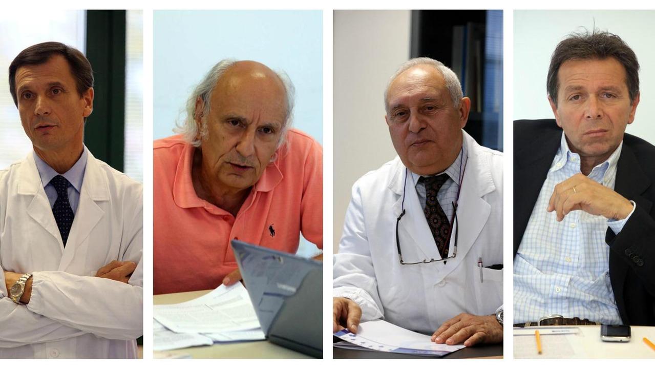 Da sinistra Marco Filippeschi, Massimiliano Biagini, Francesco Lunghi e Leonello Guidi