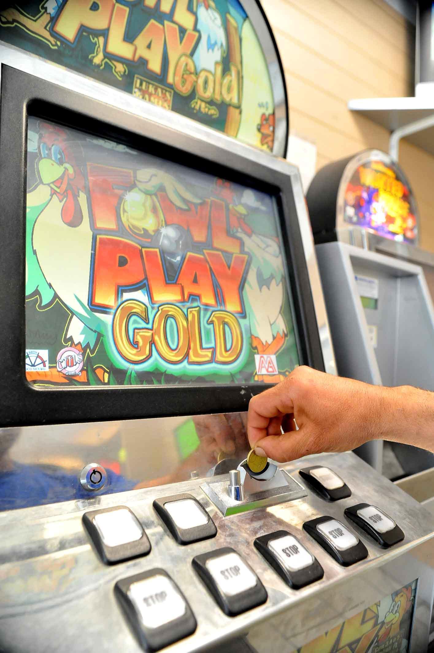Una slot machine