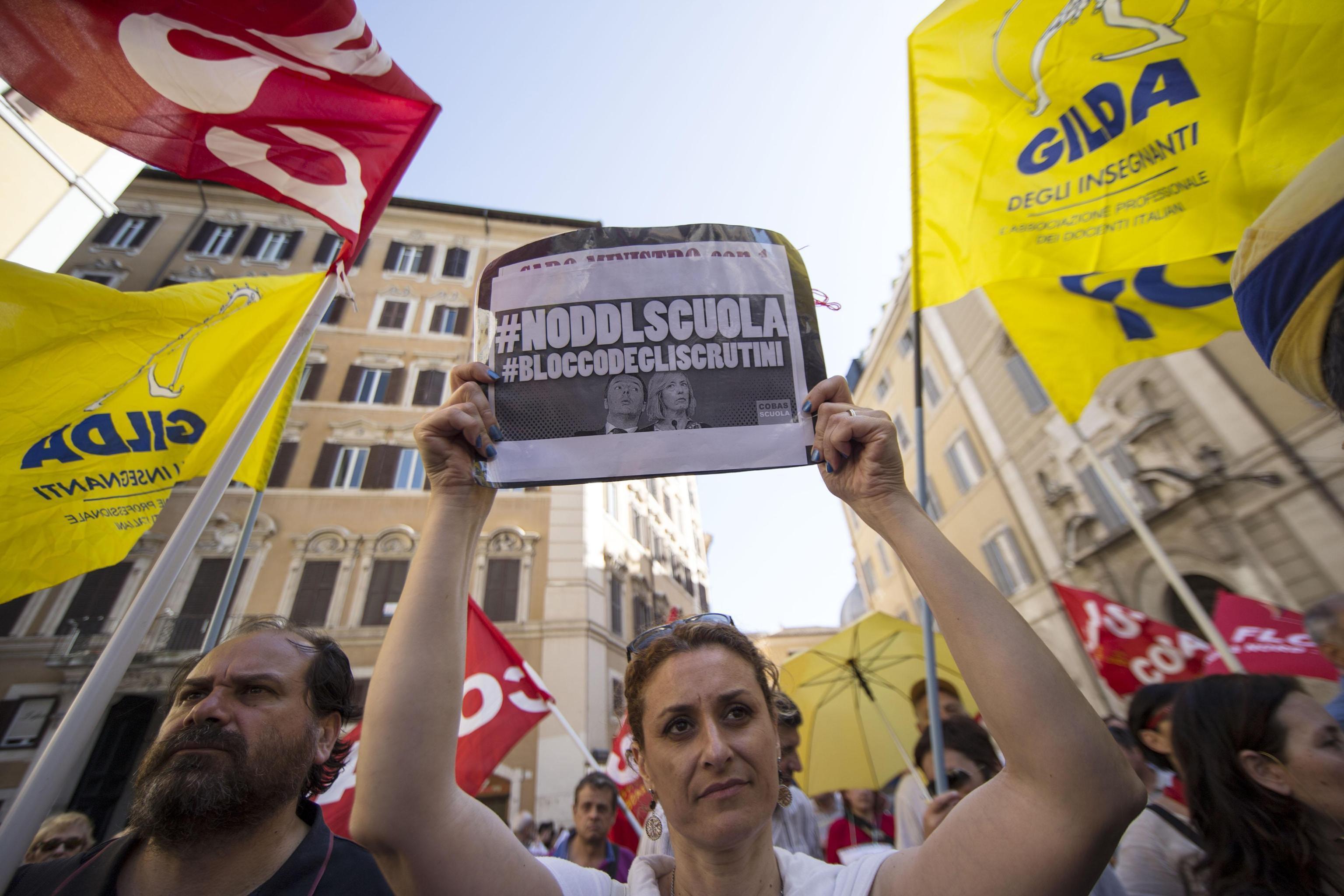 Protesta contro la "Buona scuola"