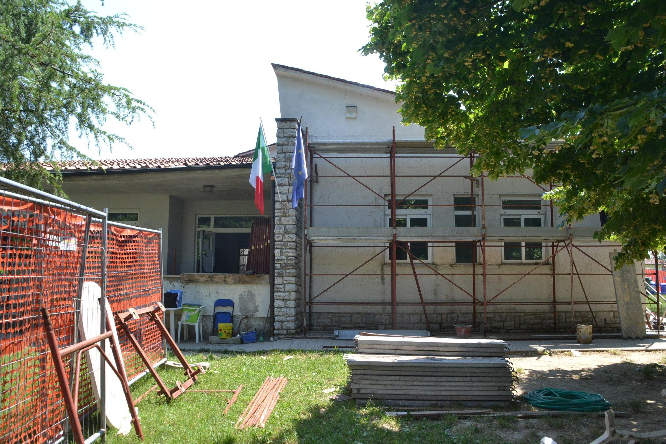I lavori alla primaria di Pieve San Paolo (Vip)