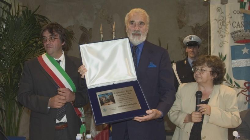 Morto il leggendario Christopher Lee, lord of Sarzano