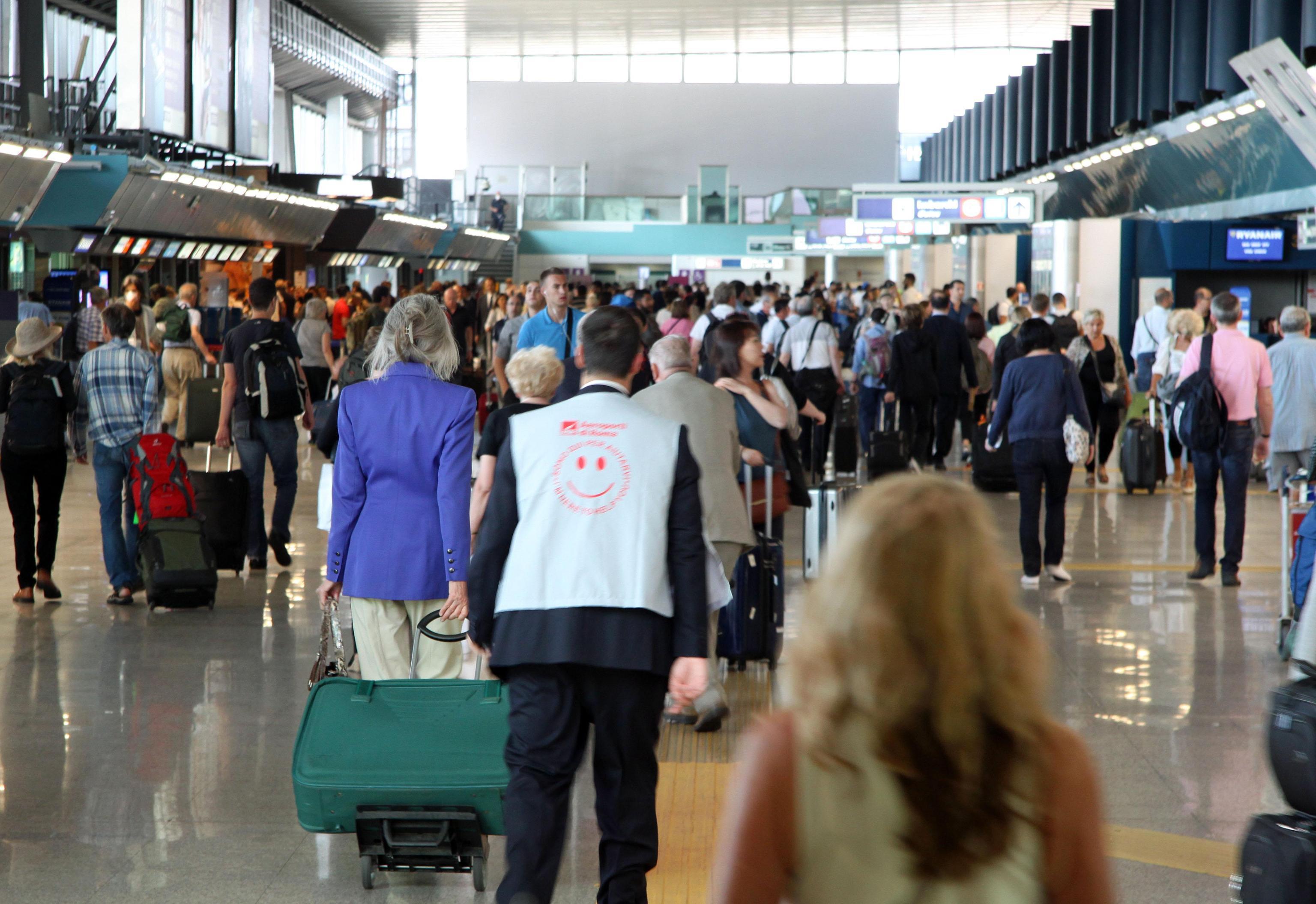 Disagi in aeroporto a Fiumicino
