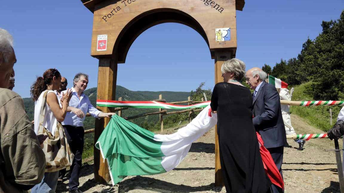 Inaugurazione dellla via Francigena sul passo della Cisa