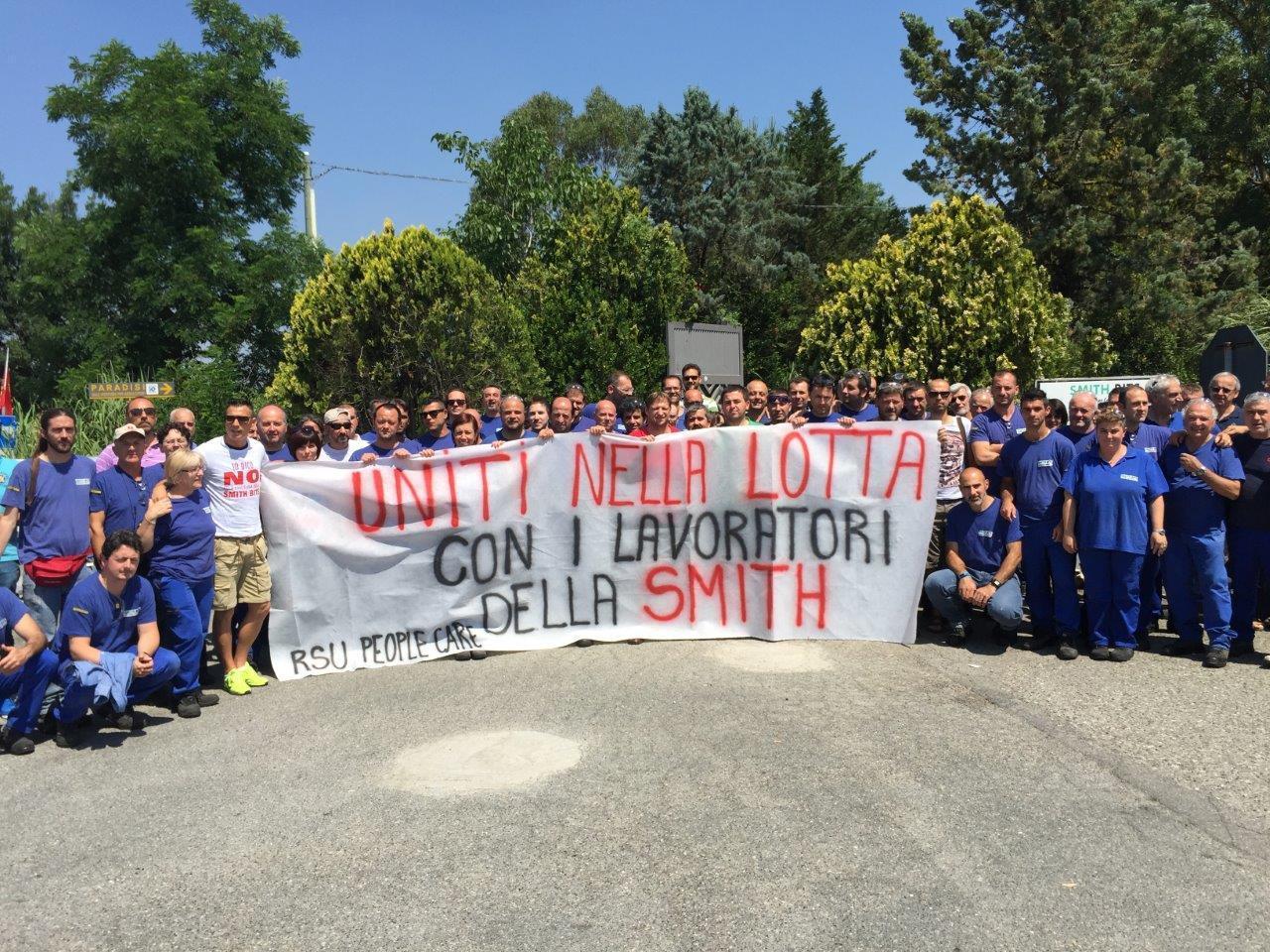 Gli operai della Smith in udienza dal Papa