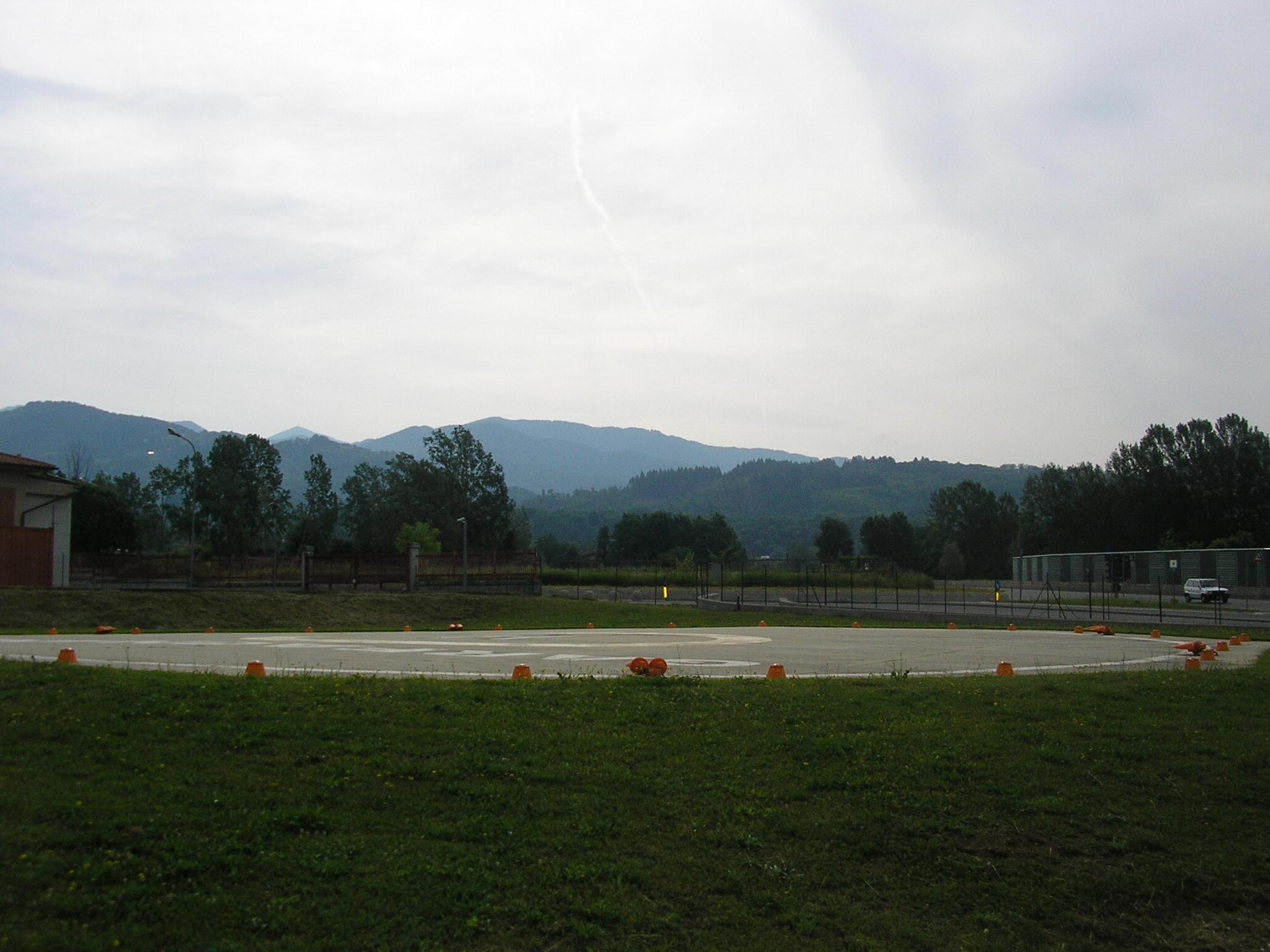 L'eliporto di Pieve Fosciana