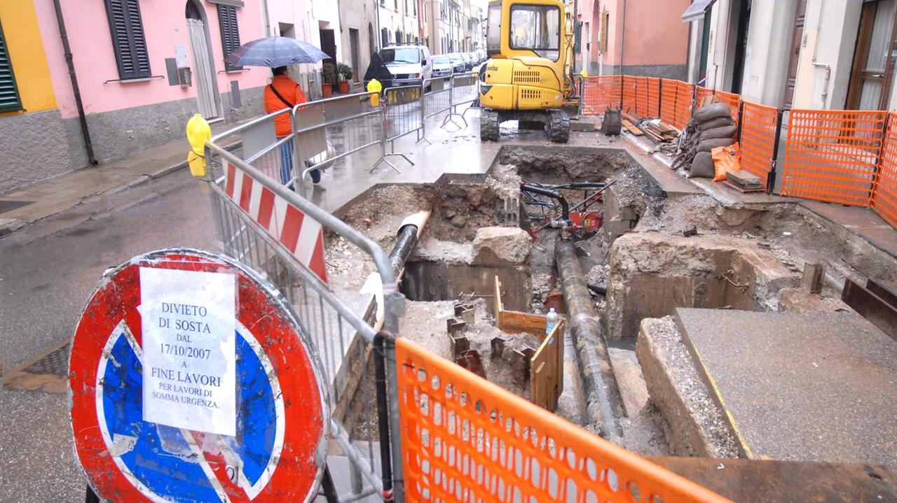 Un cantiere di Publiacqua