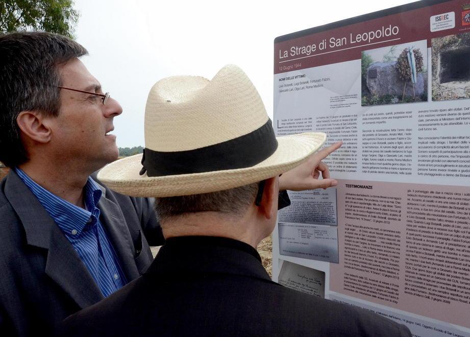 Inaugurato il pannello che ricorda le vittime del 1944