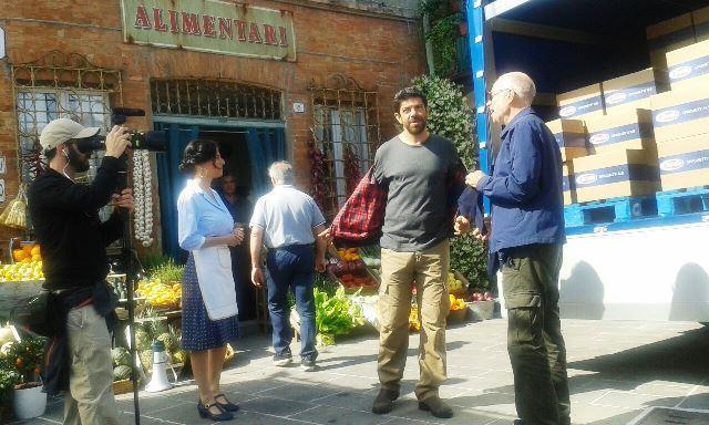 Salvatores a Comacchio con l'attore Pierfrancesco Favino