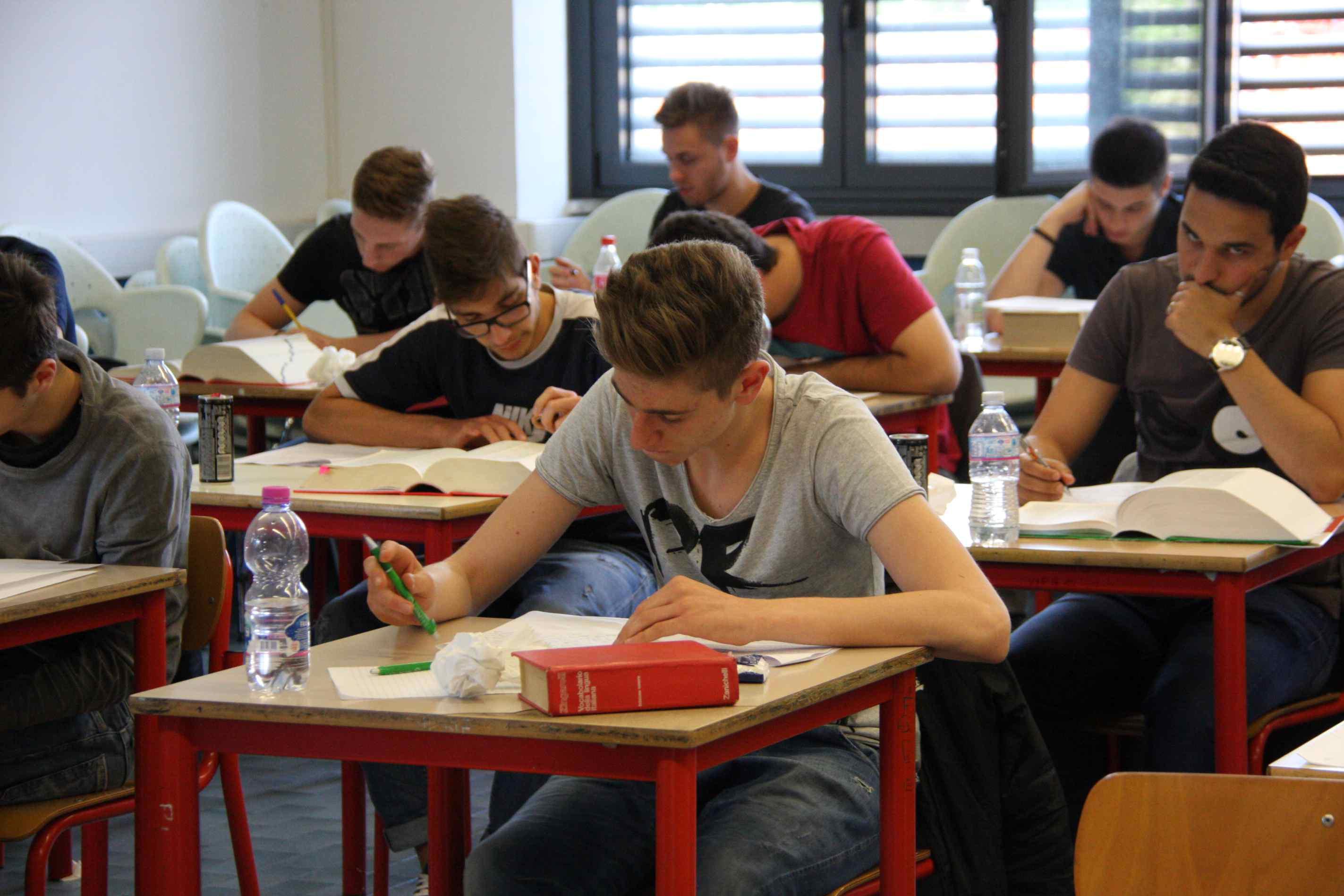 L'esame di italiano nella maturità 2014 al Dagomari