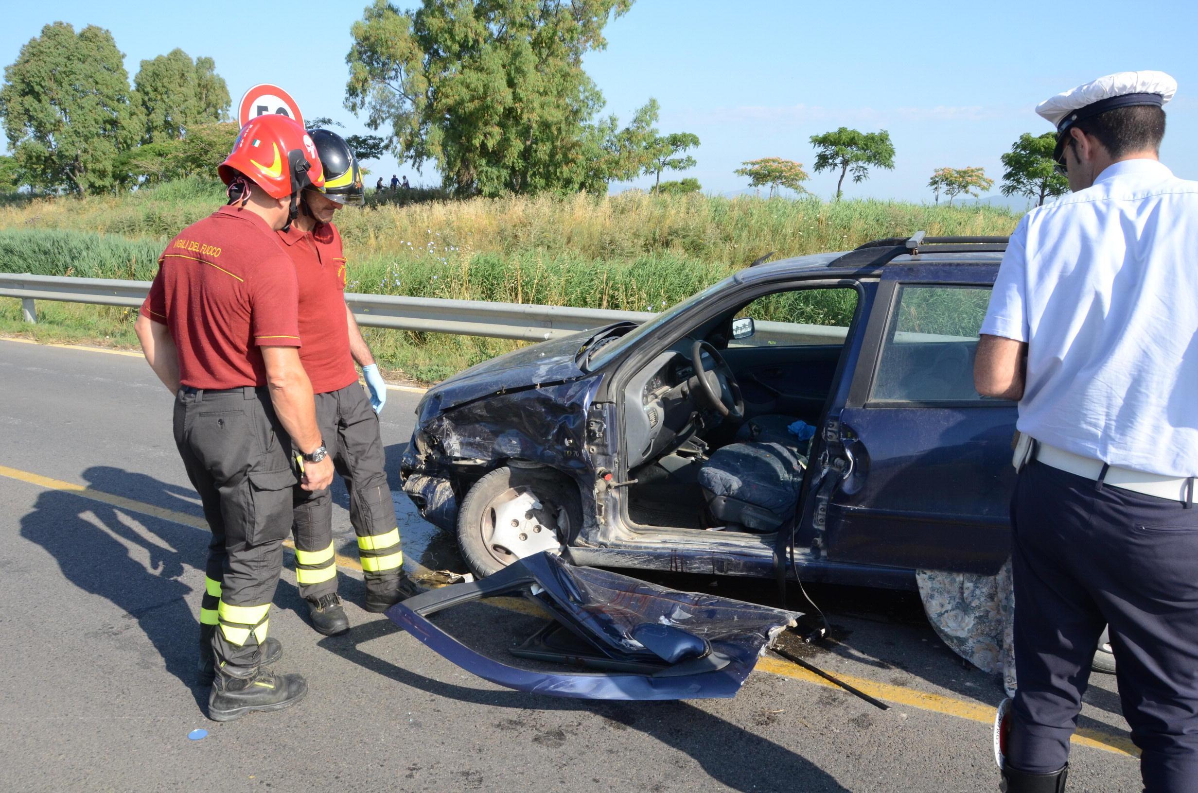Un'immagine dell'incidente (foto Bf)