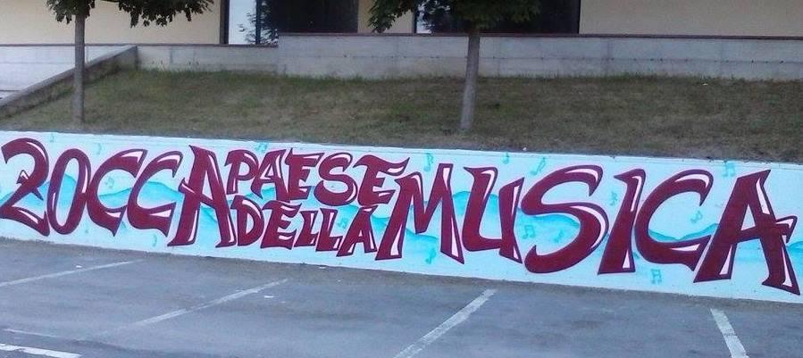 Il murales per il paese della musica 
