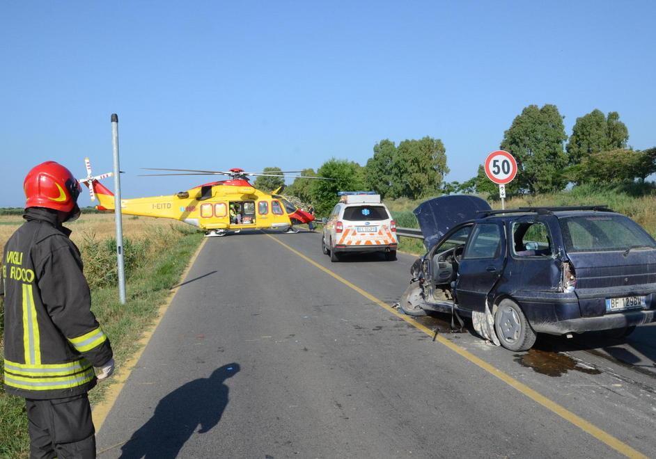 Schianto alle Strillaie, un ferito