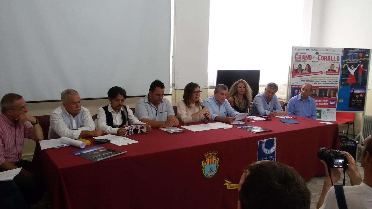 Un momento della conferenza stampa dell'estate algherese