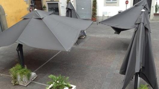 I gazebo delle Bigonge chiusi (foto Batavia)
