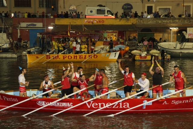 L'equipaggio del Venezia (Salvini Pentafoto)
