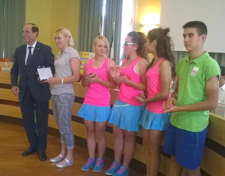 Svetlana Bubnenkova ricerve la targa alla carriera