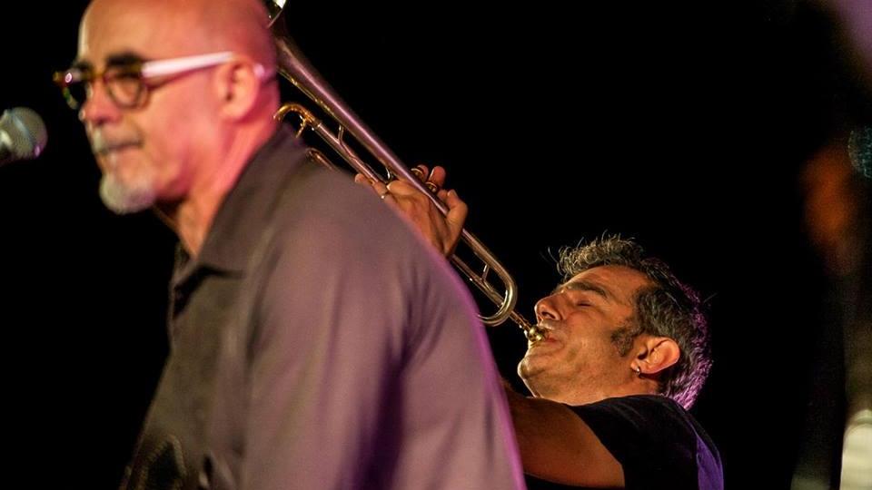 Stefano Nosei sul palco con Paolo Fresu
