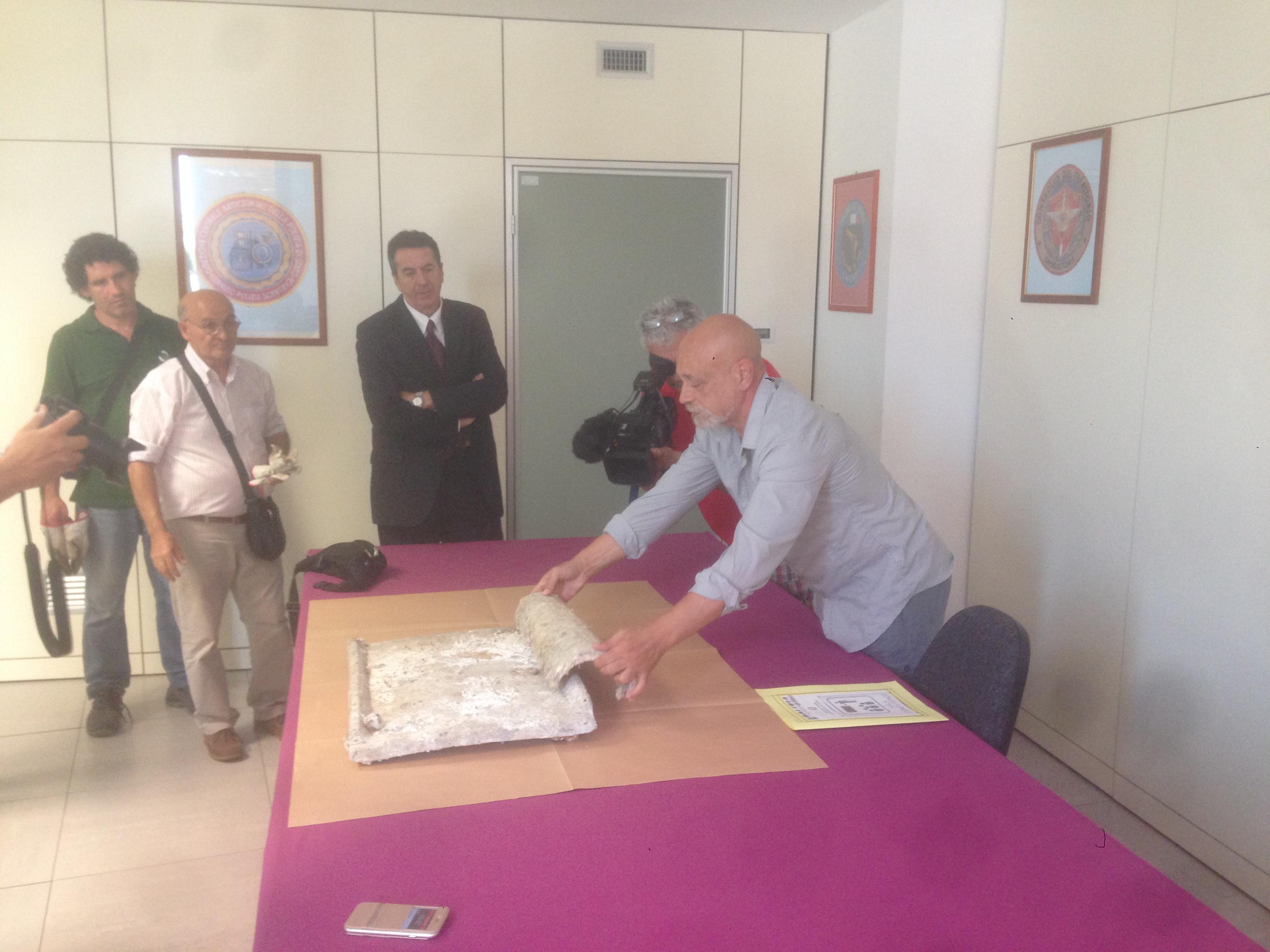 La conferenza sul ritrovamento del relitto romano