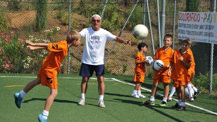 Un altro momento dell'allenamento estivo per bambini