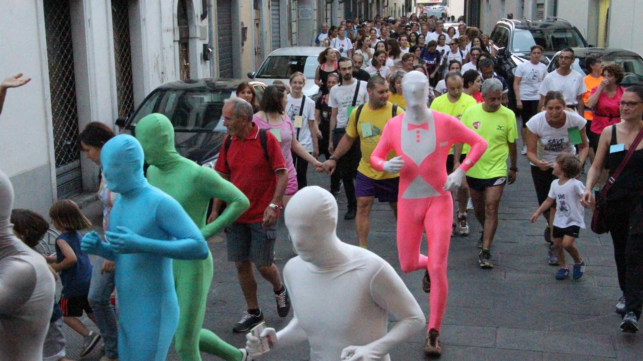 Un momento della manifestazione "Di corsa in centro"