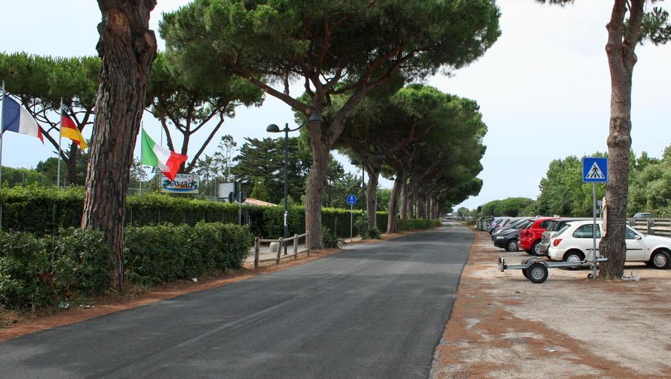 I turisti dei campeggi in azione Firme per la strada dissestata 