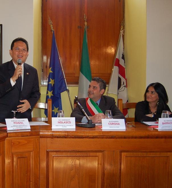Atzara incontra le Filippine, in visita l’ambasciatore Nolasco