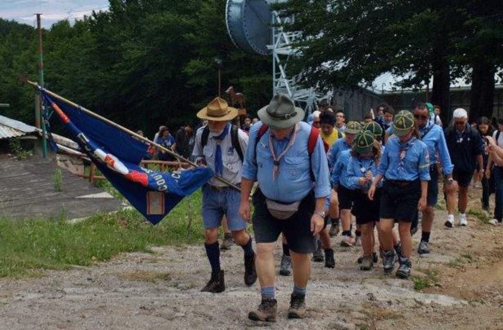 Marcia di pellegrinaggio verso la Madonna degli scout