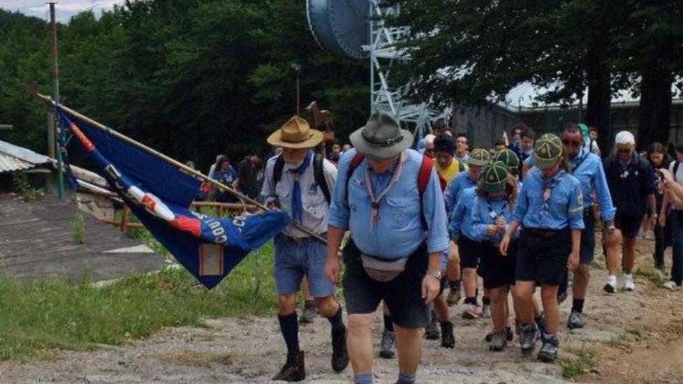 Marcia di pellegrinaggio verso la Madonna degli scout