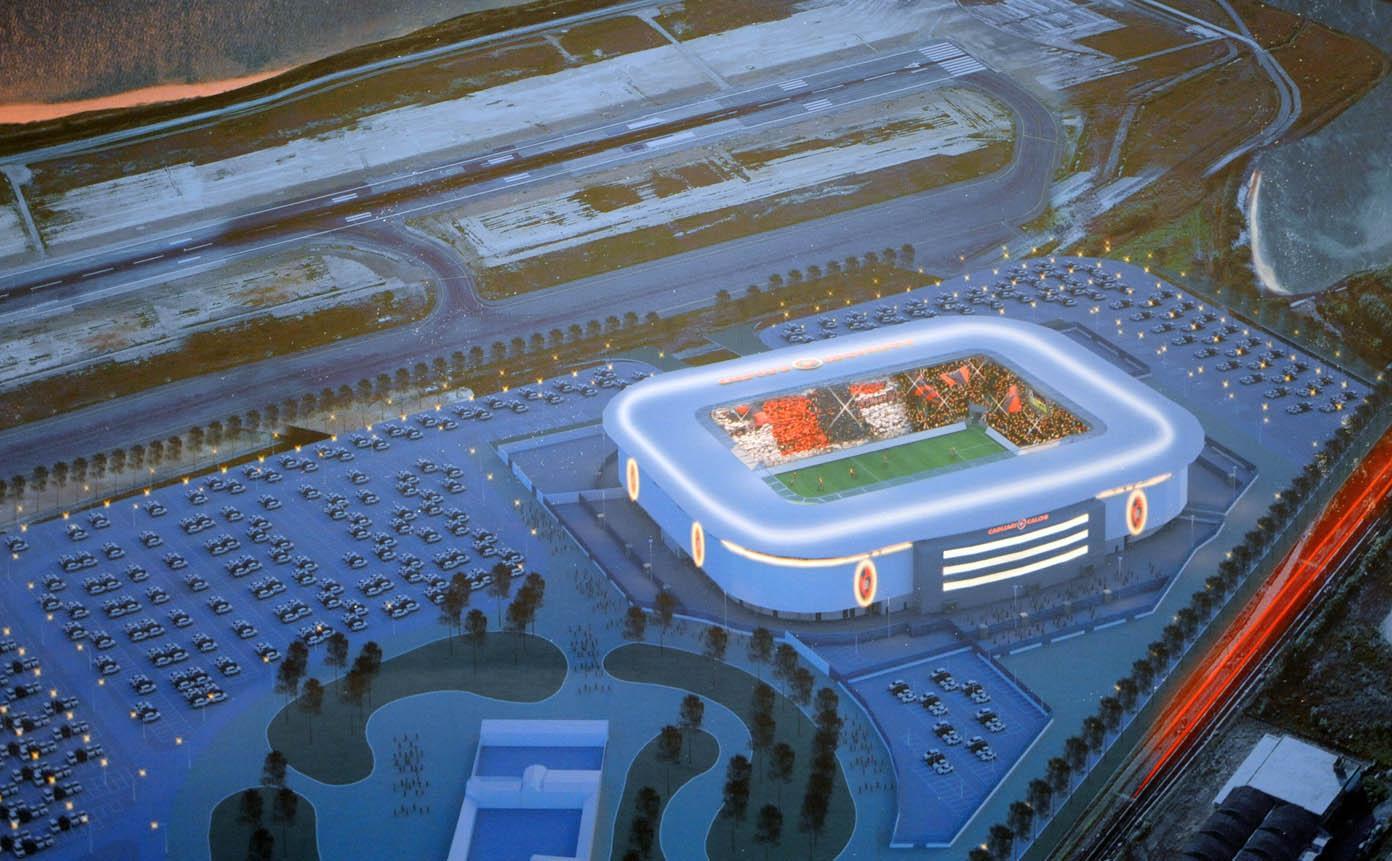 Il progetto dello stadio Karalis Arena