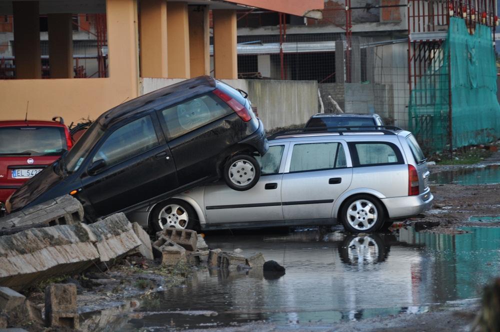 Una immagine dell'alluvione del novembre 2013