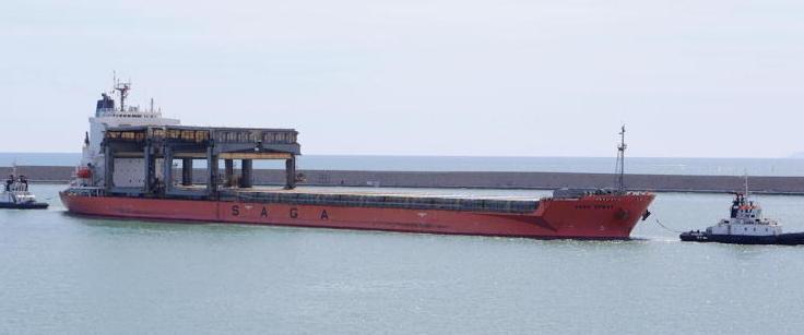 Cellulosa, ecco la nave dei record 