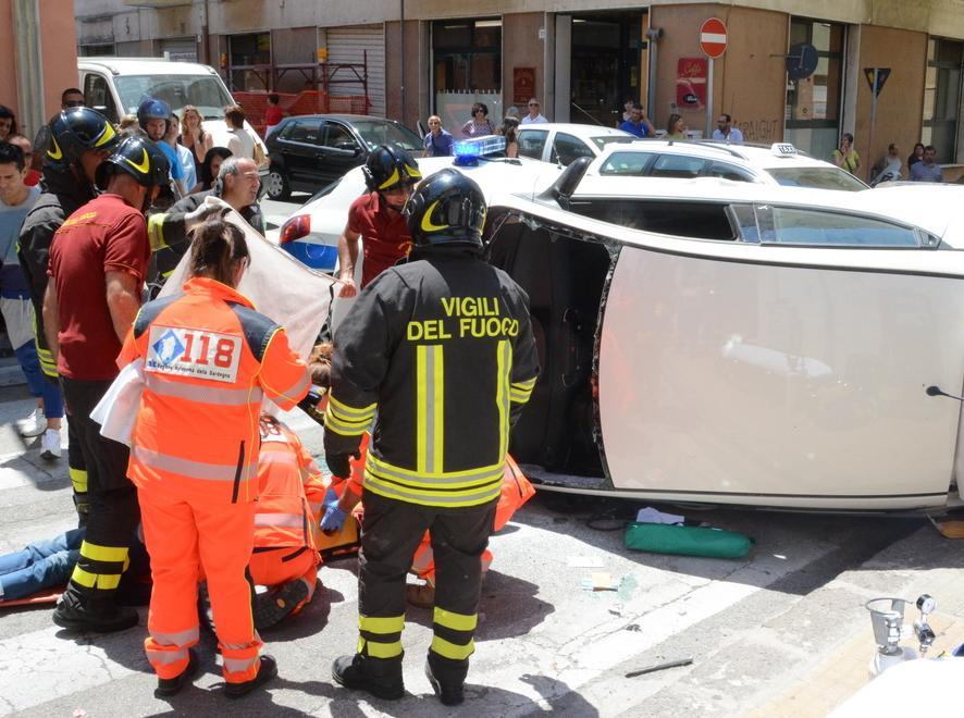 Un'immagine dell'incidente