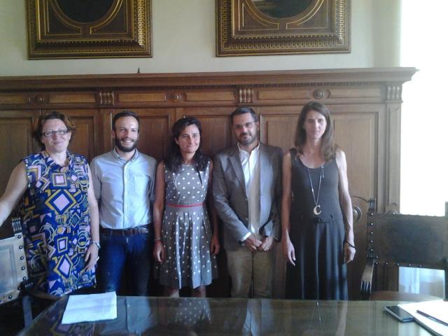 Da sinistra Arianna Nerini, Gabriele Alberti, Ilaria Santi, Lorenzo Leo e Camilla Bernacchioni 