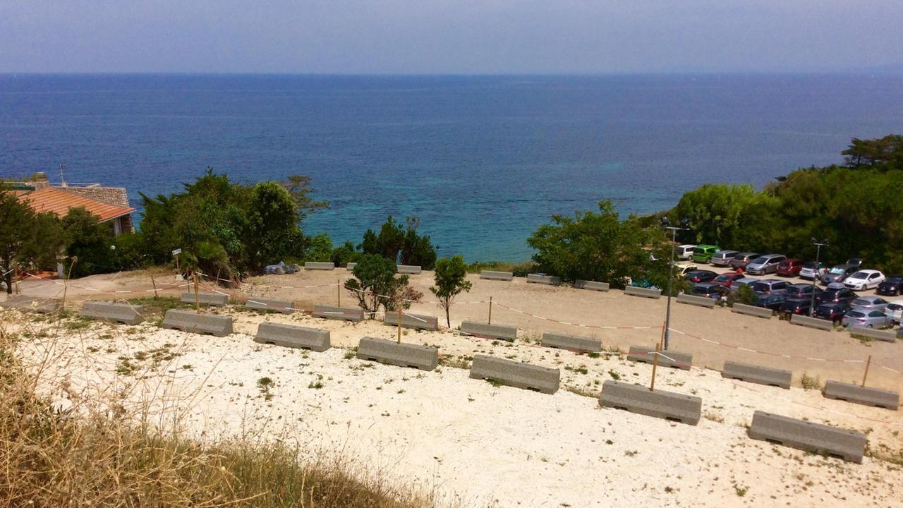 L'area di sosta a Capobianco (foto dio Gio' Di Stefano)