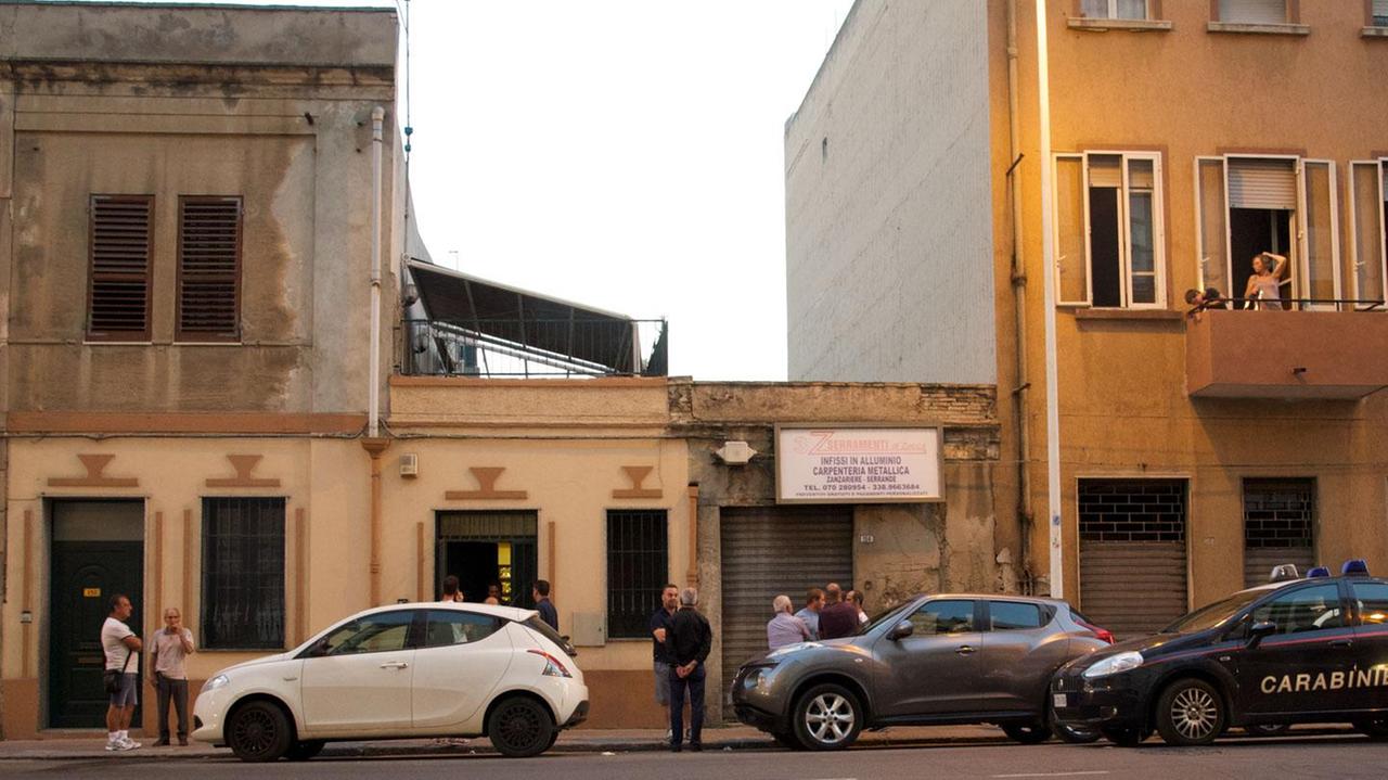 L'abitazione in cui è stato trovato cadavere Andrea Caddeo