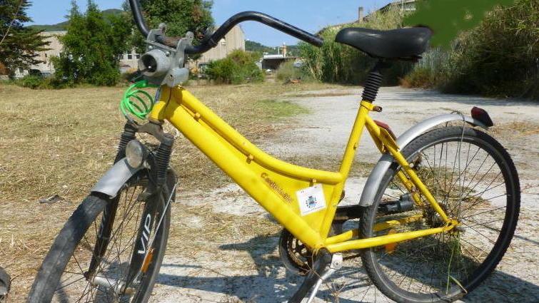 A Portoferraio le vecchie biciclette abbandonate in mezzo alle erbacce
