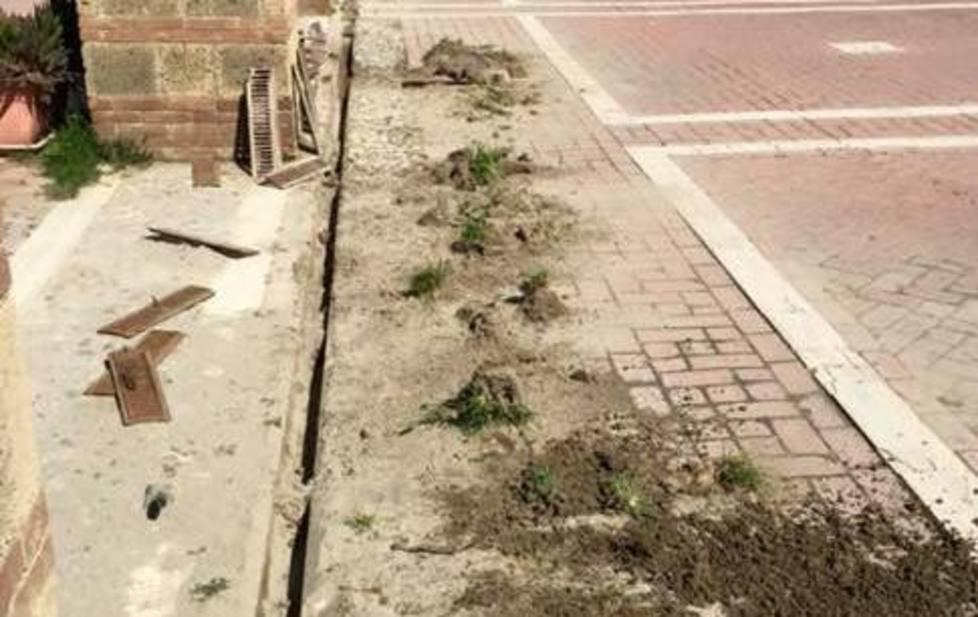 Caditoie trappola sulla passeggiata 