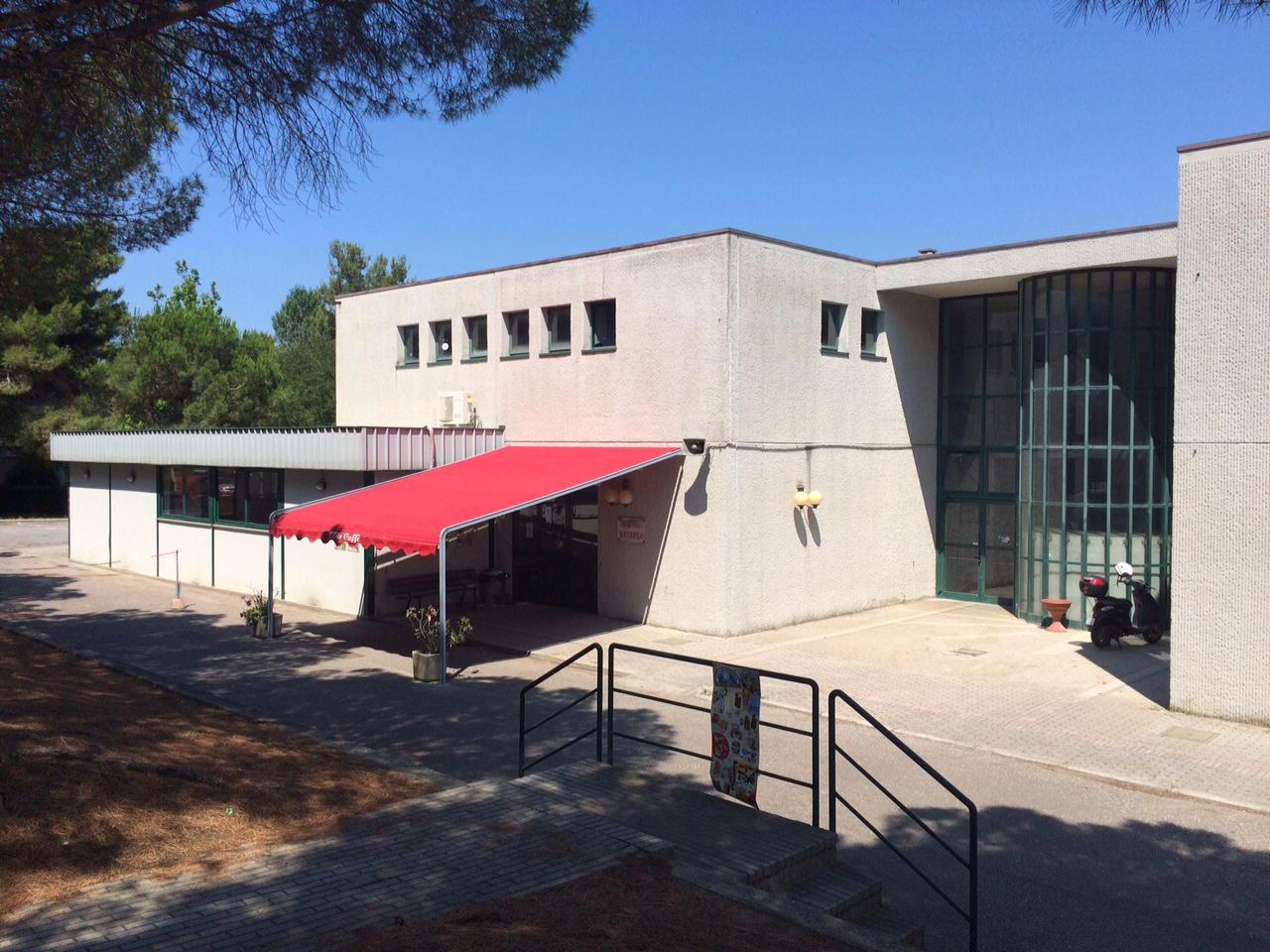 Una veduta del bocciodromo di Cecina