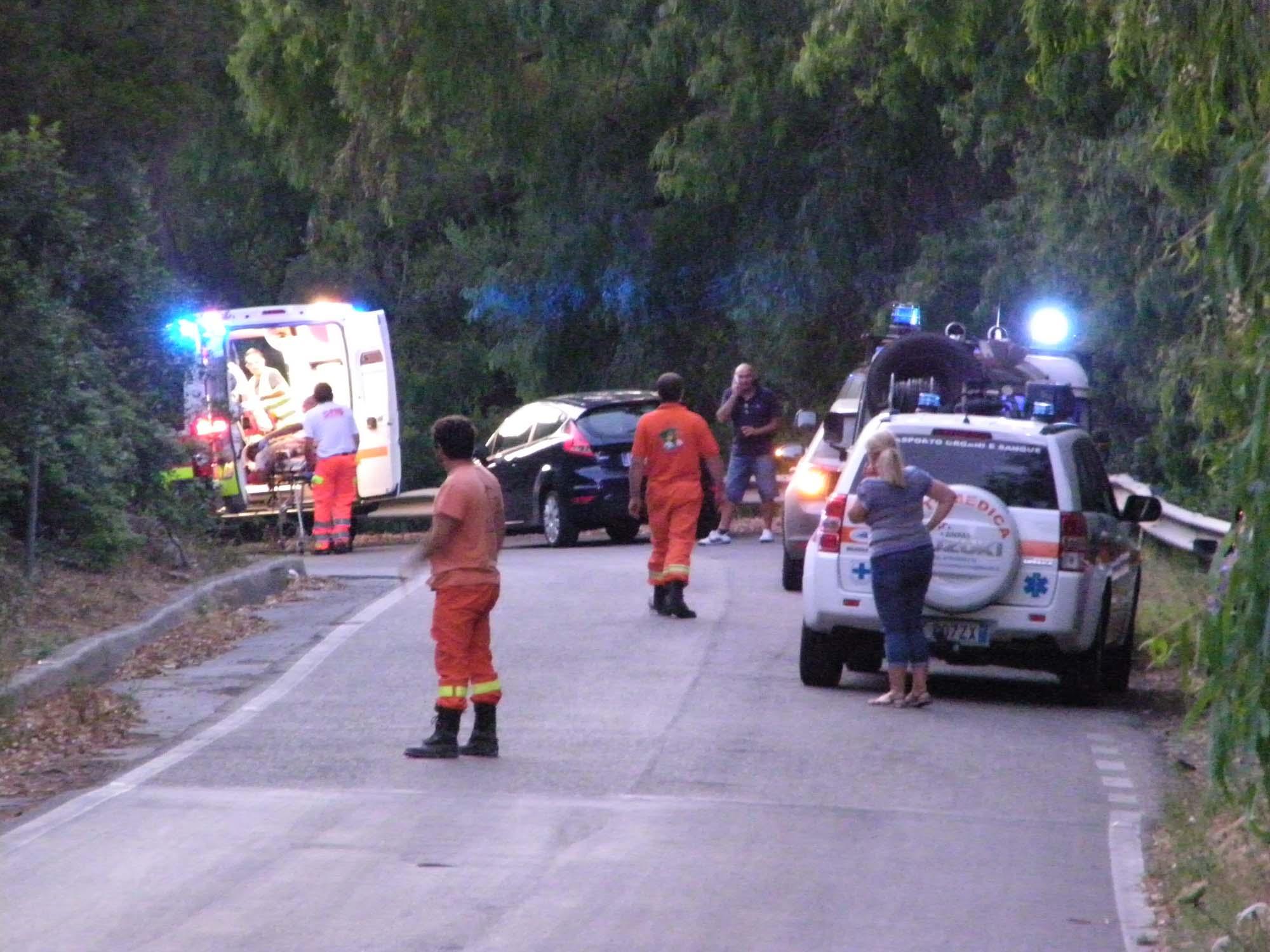 I soccorsi sul luogo dell'incidente